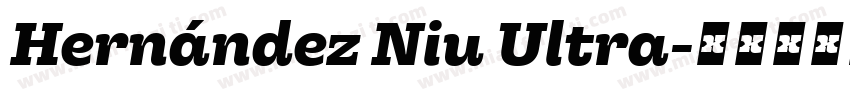 Hernández Niu Ultra字体转换